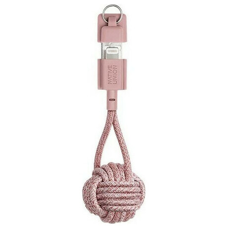 Καλώδιο Μπρελοκ Native Union USB to Lightning 0,15m (Rose) KEY-L-ROS-NP