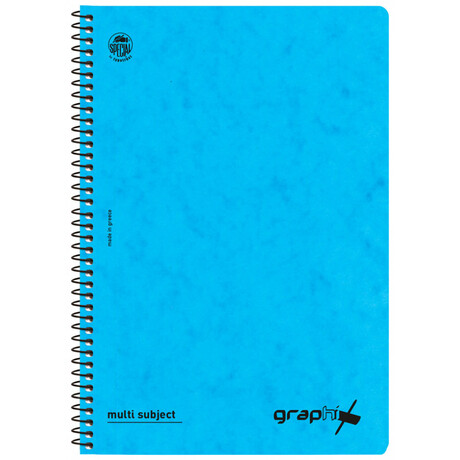Τετράδιο Σπιράλ 3 Θεμάτων Graphix Α4 Γαλάζιο 4543-18