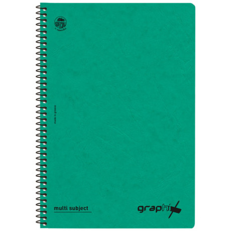 Τετράδιο Σπιράλ 3 Θεμάτων Graphix Β5 Πράσινο 4553-18