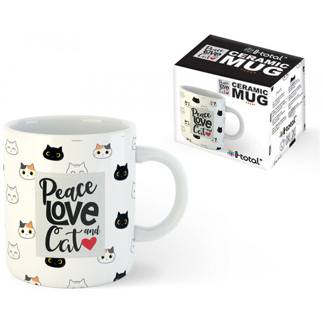 Κούπα Κεραμική i-Total Cats 295ml XL1890