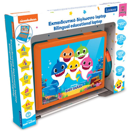Εκπαιδευτικό Δίγλωσσο Laptop Baby Shark JC598BSi8