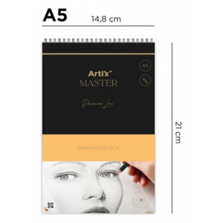 Μπλοκ Σχεδίου Drawing Block Artix Α5 180gr 30 Φύλλα PB1017