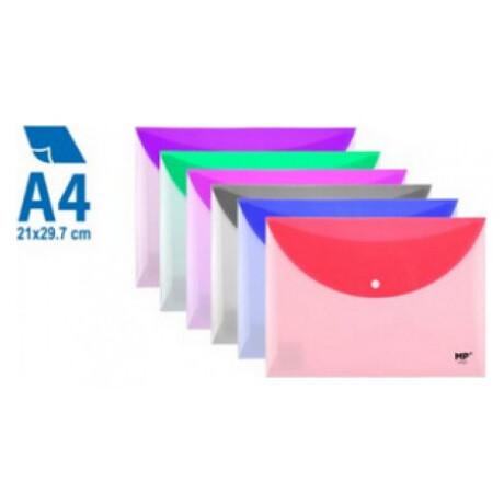 Φάκελος Κουμπί Α4 MP Bicolor Μωβ PC025