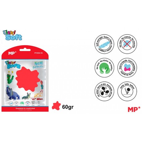 Πλαστοζυμαράκι MP Flexi Soft 60gr Red PY034-10