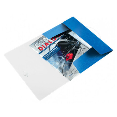 Ντοσιέ LEITZ Wow Α4 Με Λάστιχο Μπλε 4599