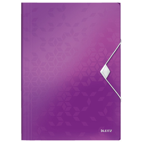 Ντοσιέ LEITZ Wow Α4 Με Λάστιχο Μωβ 4599