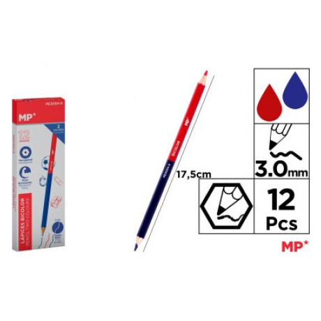 Μολύβι δίχρωμο μπλέ-κόκκινο MP PE305H-S