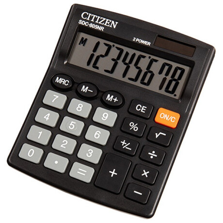 ΑΡΙΘΜΟΜΗΧΑΝΗ CITIZEN SDC-805NR BLACK (8 ΨΗΦΙΩΝ)