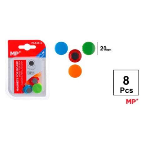 Μαγνήτες Στρογγυλοί 20mm 8τμχ για πίνακα MP PA348-4 BASIC COLOR