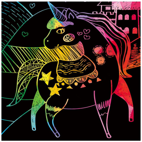 Mini Scratch Book Unicorn 60127