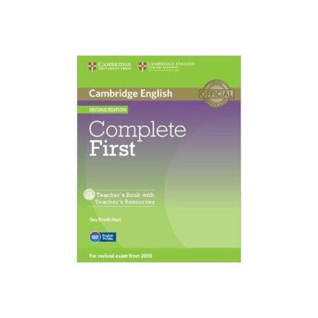 Complete First 2nd Edition Teacher's Book (+cd-Rom) Βιβλιο Καθηγητη