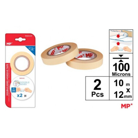 Κολλητική Ταινία Διπλής Όψεως PA512-01 12mm X 10m 2 ΤΕΜΑΧΙΑ