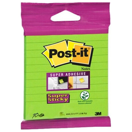 Αυτοκόλλητα Χαρτάκια Σημειώσεων Post-it 3M ΡΙΓΕ 100 x 100mm Fluo Color 70φ
