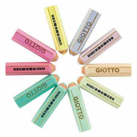 Γόμα μολύβι GIOTTO HAPPY PASTEL 234000 διάφορα χρώματα