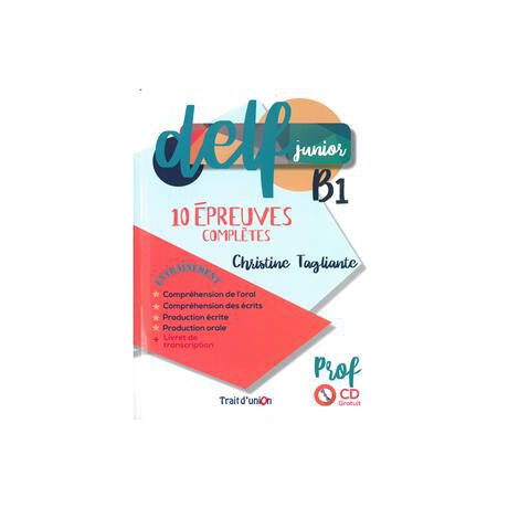 Delf Junior b1 10 Epreuves Completes Professeur