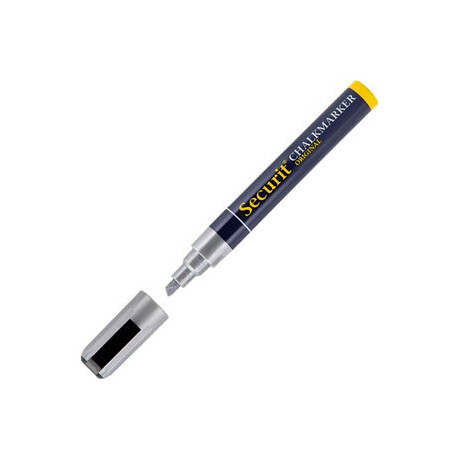 Μαρκαδόρος Υγρής Κιμωλίας Securit Marker 510 Silver SMA510-SL