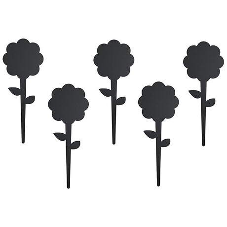 Πινακάκια Μαυροπίνακα Securit Καρφωτά Διπλής Όψης Λουλούδι Σετ 5 τεμαχίων TAG-FLOWER-5
