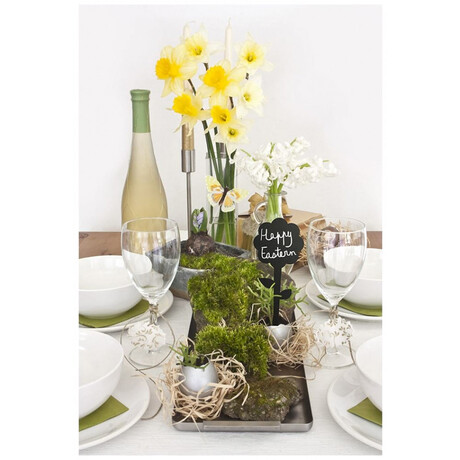 Πινακάκια Μαυροπίνακα Securit Καρφωτά Διπλής Όψης Λουλούδι Σετ 5 τεμαχίων TAG-FLOWER-5