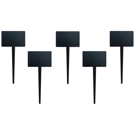 Πινακάκια Μαυροπίνακα Securit Καρφωτά Διπλής Όψης Ορθογώνια Σετ 5 τεμαχίων TAG-RECTANGLE-5