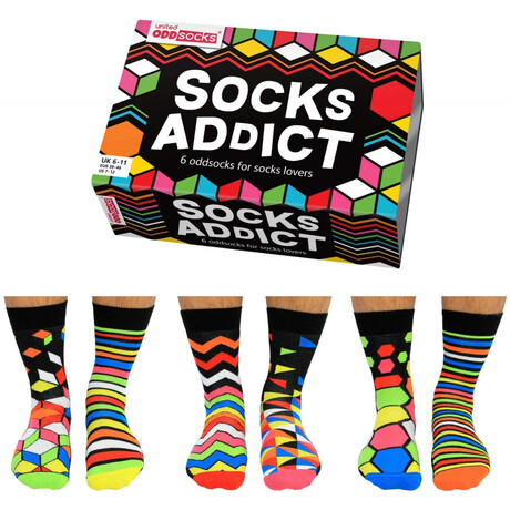 Σετ Ανδρικές Κάλτσες United ODD Socks Socks Addict 3 Ζευγάρια σε Συσκευασία Δώρου 94.02.002
