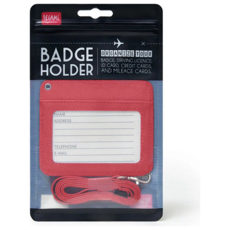 Κονκάρδα Legami - Badge Holder Red BH0023