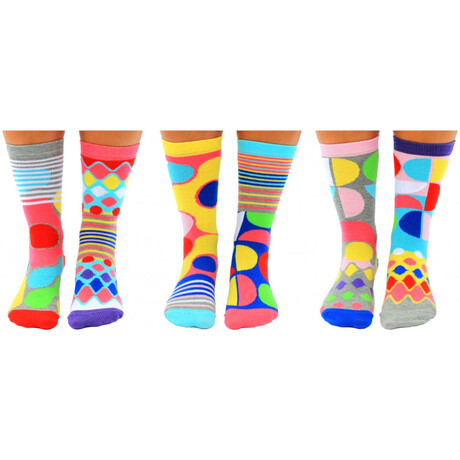 Σετ Γυναικείες Κάλτσες United ODD Socks Foot Kandy 3 Ζευγάρια σε Συσκευασία Δώρου 94.03.004