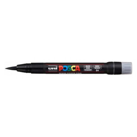 Μαρκαδόρος Uni Posca BRUSH-ΠΙΝΕΛΟ PCF-350 ΜΑΥΡΟ
