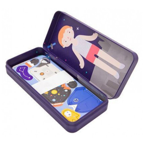 Μαγνητικό Παζλ σε Μεταλλική Κασετίνα mierEdu Space Adventurers 30τμχ ME082