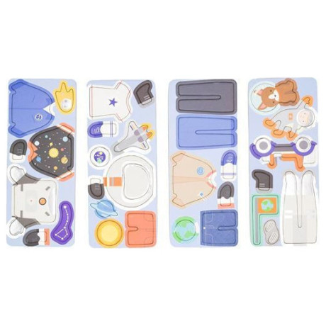 Μαγνητικό Παζλ σε Μεταλλική Κασετίνα mierEdu Space Adventurers 30τμχ ME082