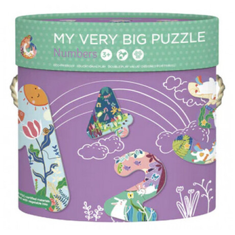Μεγάλο Παζλ mierEdu My Very Big Puzzle Numbers 32τμχ ME103