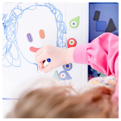 Μαγνητικό Εκπαιδευτικό Παιχνίδι Παζλ mierEdu Shapes 70τμχ ME152