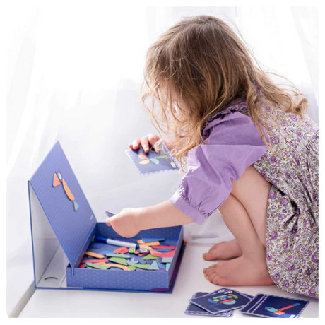 Μαγνητικό Εκπαιδευτικό Παιχνίδι Παζλ mierEdu Shapes 70τμχ ME152