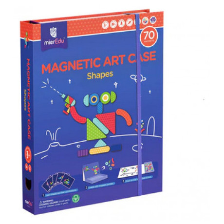 Μαγνητικό Εκπαιδευτικό Παιχνίδι Παζλ mierEdu Shapes 70τμχ ME152