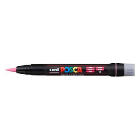 Μαρκαδόρος Uni Posca BRUSH-ΠΙΝΕΛΟ PCF-350 ΡΟΖ