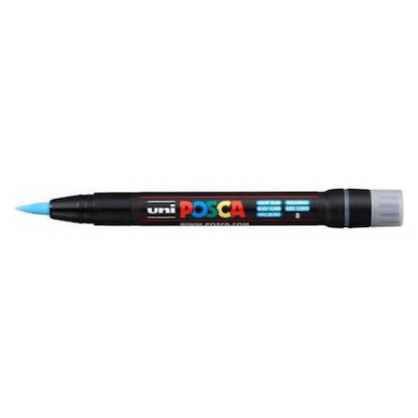 Μαρκαδόρος Uni Posca BRUSH-ΠΙΝΕΛΟ PCF-350 ΓΑΛΑΖΙΟ