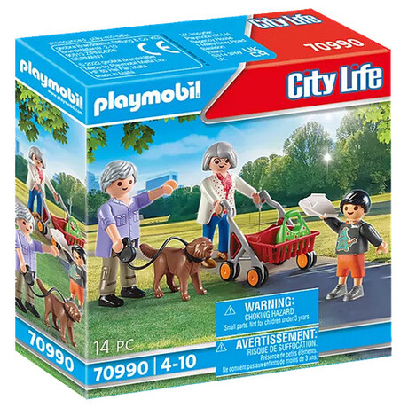 Playmobil Παππούς και γιαγιά με εγγονάκι 70990