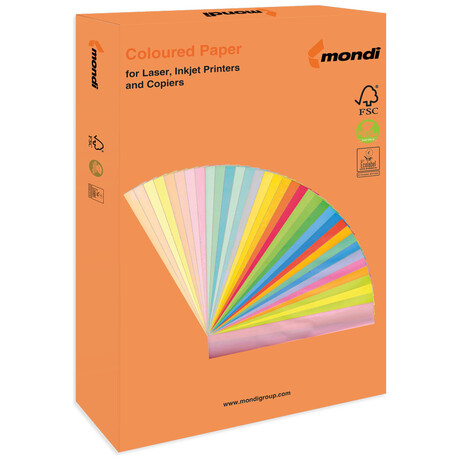 Mondi Χαρτί Εκτύπωσης A4 80gr/m² 500 φύλλα Πορτοκαλί