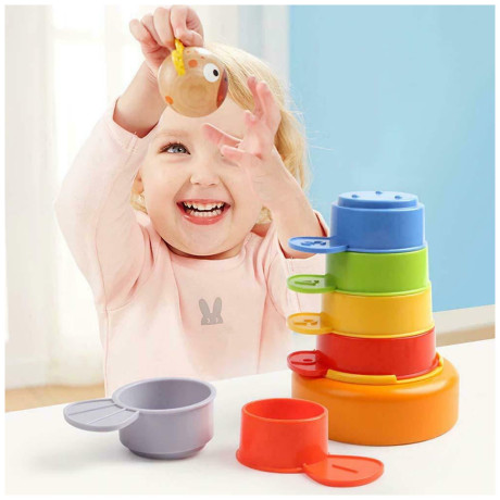 Ξύλινη Πυραμίδα Ταξινόμησης Ζωάκι Top Bright Animal Stacking 120322