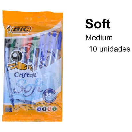 Στυλό Bic Cristal Soft 1.2mm ΣΕΤ ΤΩΝ 10 ΤΕΜ 4 ΧΡΩΜΑΤΑ 3086123340770
