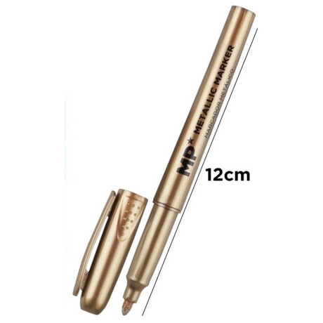 Μαρκαδόρος ανεξίτηλος 2.00mm χρυσός MP PE180O-S