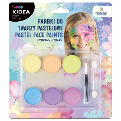 Χρώματα προσώπου Face painting KIDEA 85422  6 ΤΕΜ
