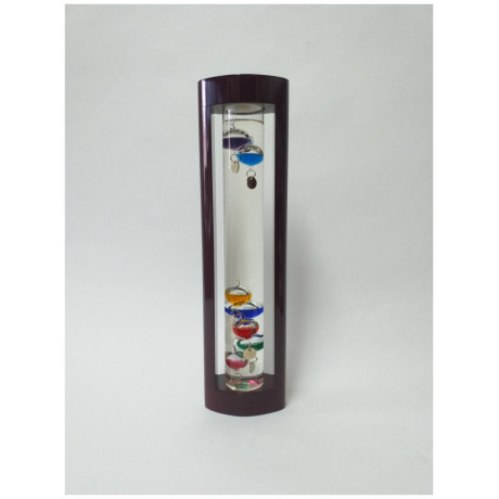 Ξύλινο Θερμόμετρο Γαλιλαίου Με Χρωματιστές Ενδείξεις 36cm 32-02