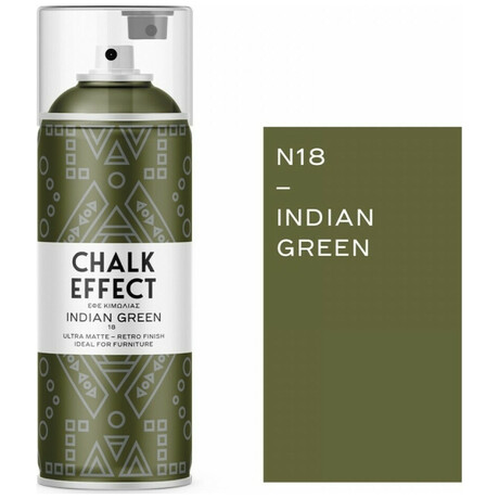 Σπρέι Cosmos Lac Chalk Effect Indian Green 400ml No 18