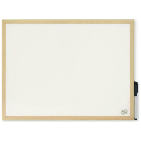 Πίνακας Μαρκαδόρου Λευκός 40x60cm με ξύλινο πλαίσιο  000646551