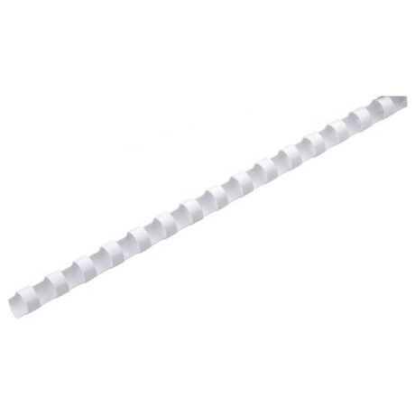 Πλαστικό Σπιράλ Βιβλιοδεσίας Άσπρο 10mm