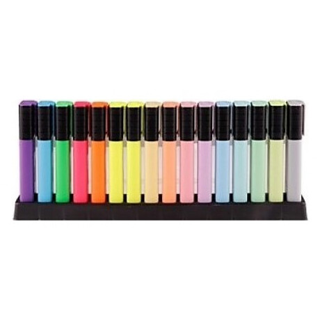 Μαρκαδόροι Υπογράμμισης Main Paper Deskset PASTEL&FLUOR 16 Χρωμάτων  LONG LIFE 600m PE534-11
