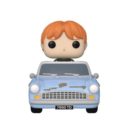 Funko Pop! Rides Super Deluxe: Harry Potter Chamber of Secrets Anniversary 20th - ron Weasley in Flying car #112 Vinyl Figure