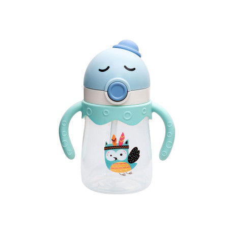 Estia Παγουρι Παιδικο Happy Πλαστικο 350ml owl Mint Green