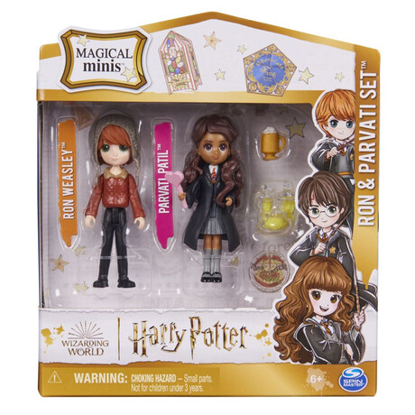 Spin Master Wizarding World Harry Potter: ron  Parvati set Magical Minis (6064902)