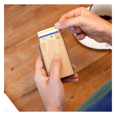 Θήκη καρτών / Πορτοφόλι Ögon Slider Cactus Green